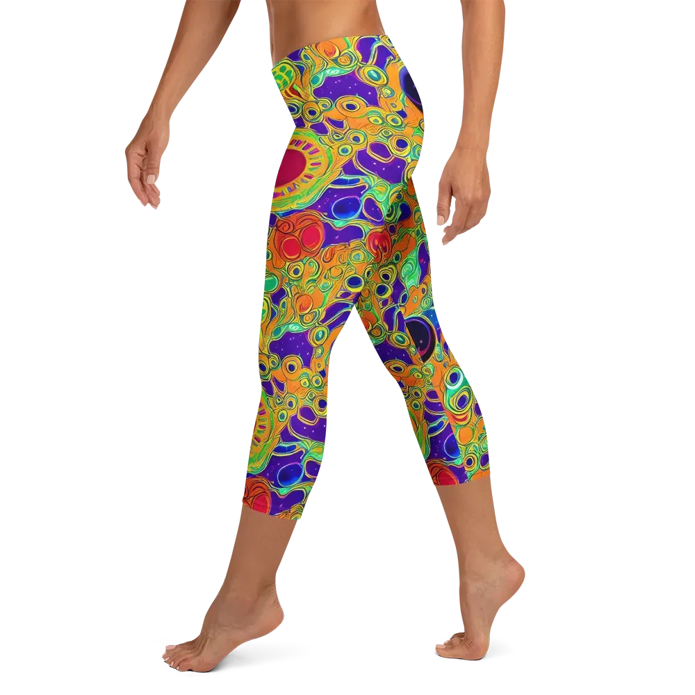 Infinite Tangle on Capri Leggings — Left