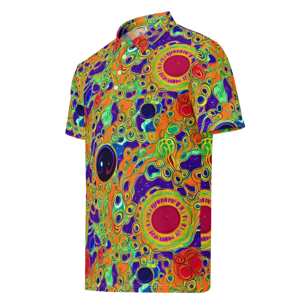 Infinite Tangle on Men's Slim Fit Polo Shirt — Left Front