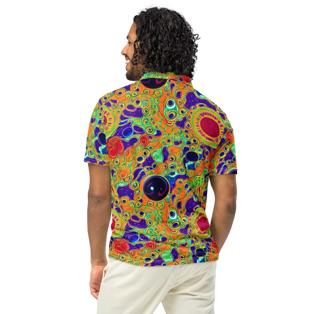 Infinite Tangle on Men's Slim Fit Polo Shirt — Back