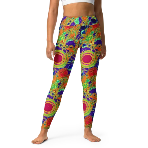 Infinite Tangle on a Yoga Leggings