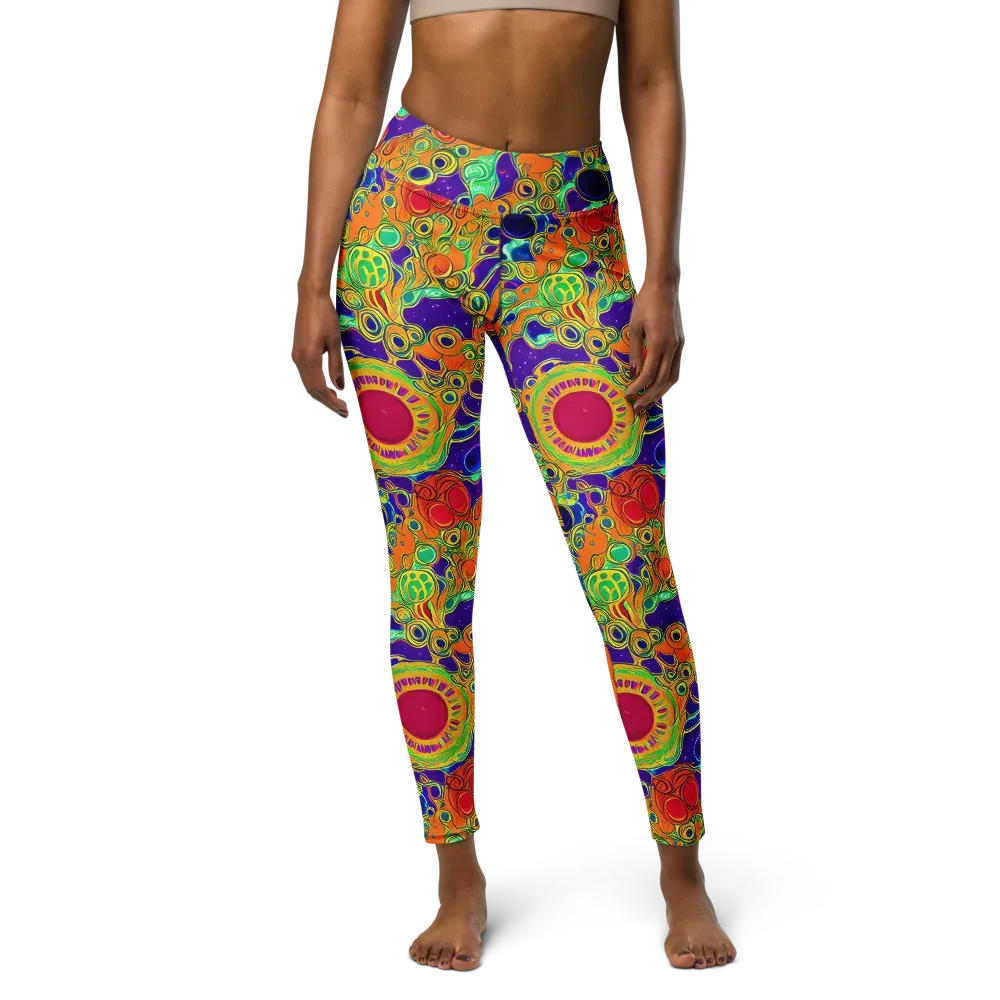 Infinite Tangle on Yoga Leggings — Front