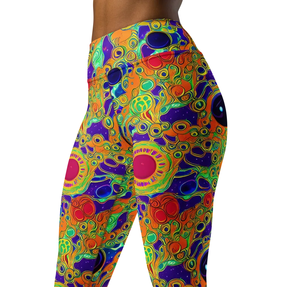Infinite Tangle on Yoga Leggings — Left Front