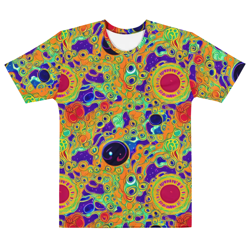 Infinite Tangle on Men's Cotton Crew Neck T-Shirt — Front