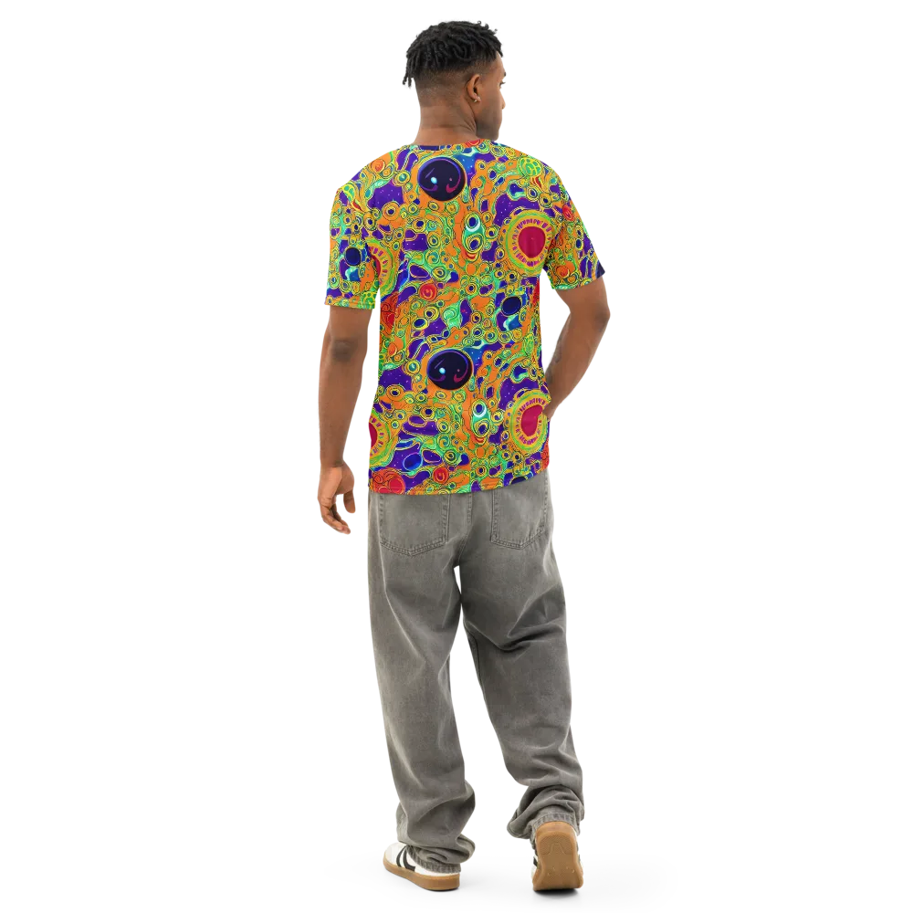 Infinite Tangle on Men's Cotton Crew Neck T-Shirt — Back