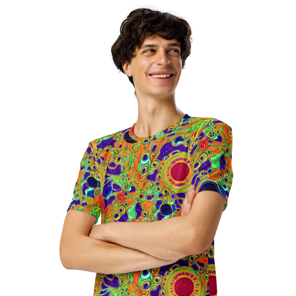 Infinite Tangle on Men's Crew Neck T-Shirt — Left Front
