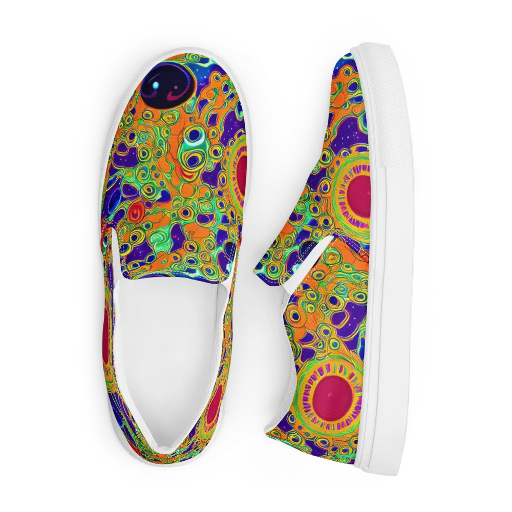Infinite Tangle on Men's Slip-On Canvas Shoes — Front