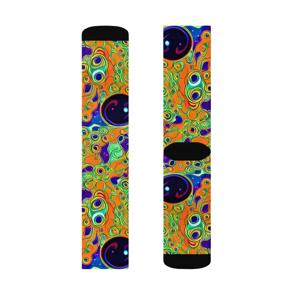 Infinite Tangle on Socks — Left Sock