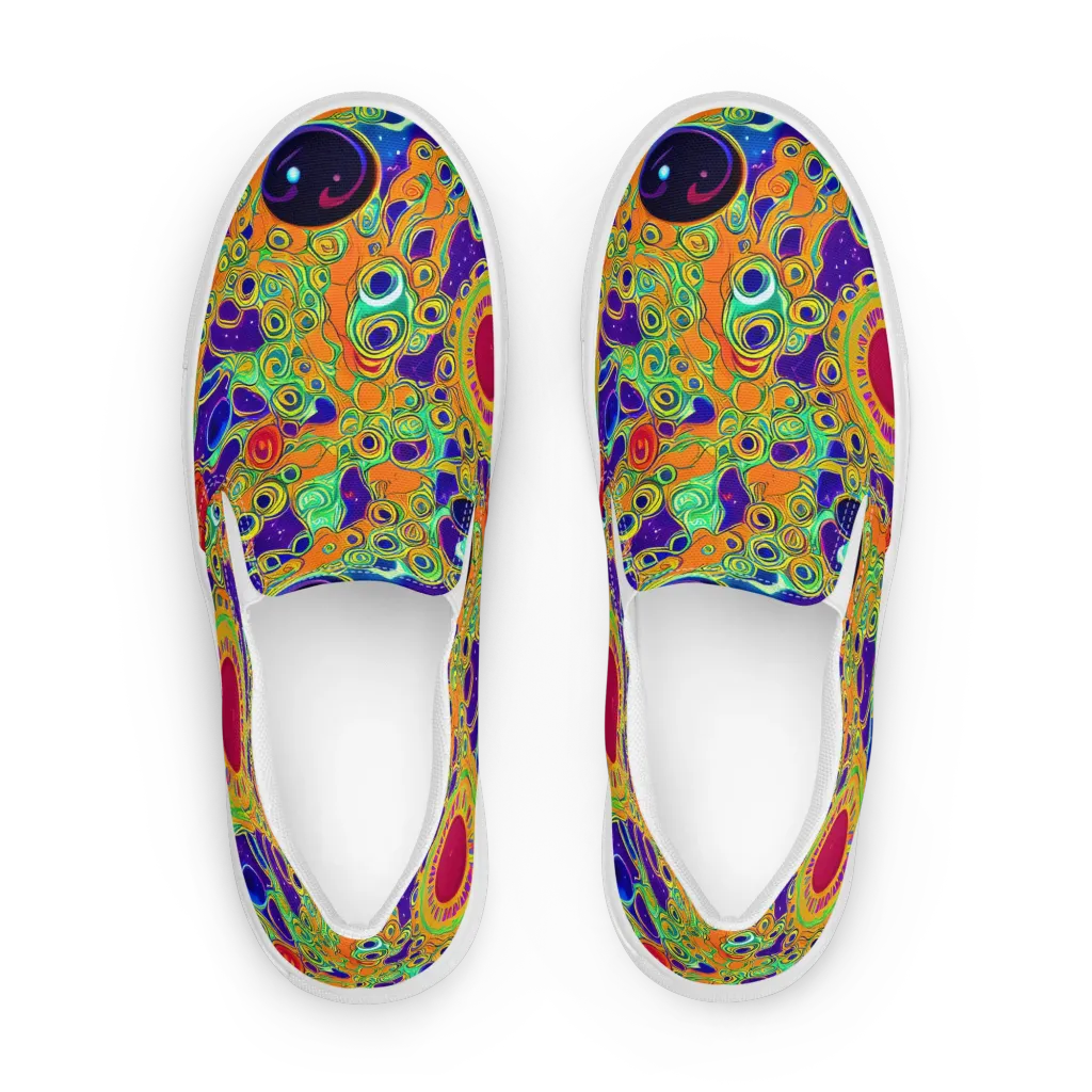 Infinite Tangle on Women's Slip-On Canvas Shoes — Front