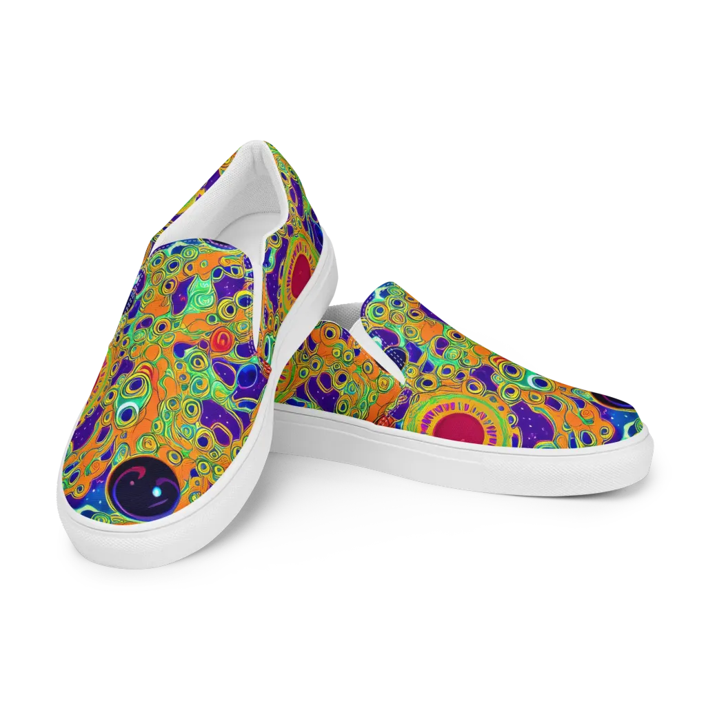 Infinite Tangle on Women's Slip-On Canvas Shoes — Left Front