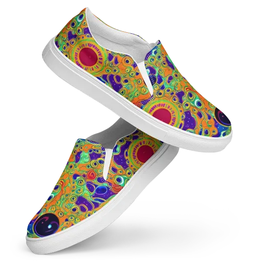 Infinite Tangle on a Women's Slip-On Canvas Shoes