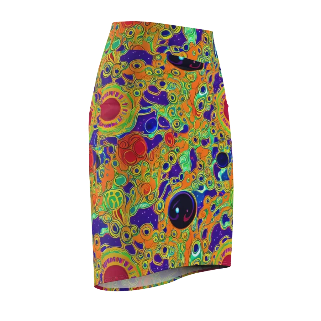 Infinite Tangle on Pencil Skirt — Front Side