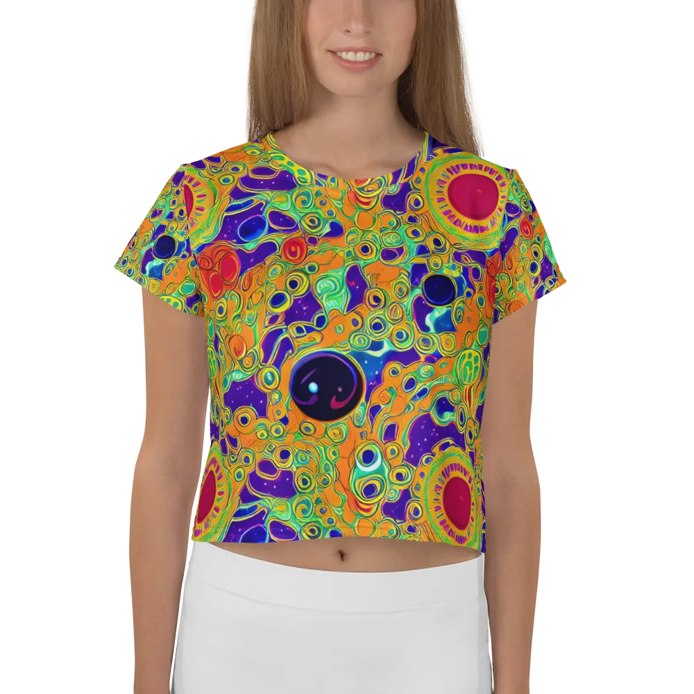 Infinite Tangle on Crop Tee — Front