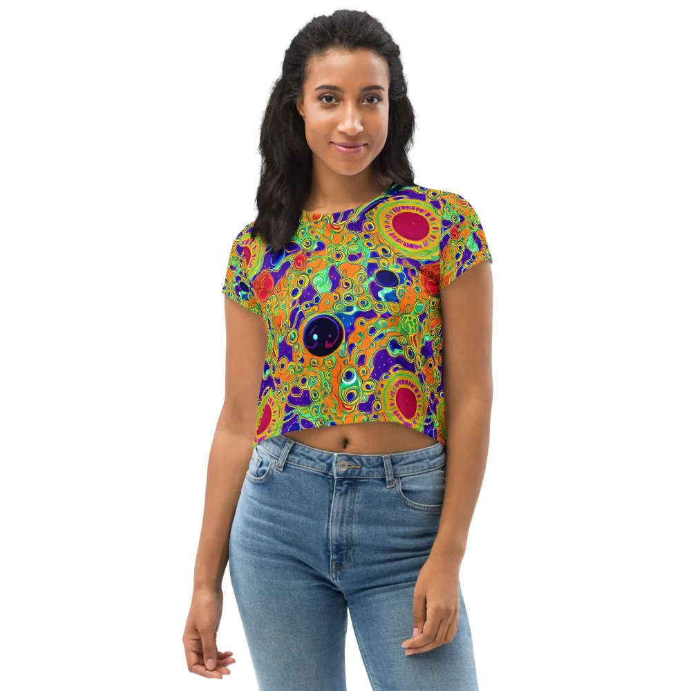 Infinite Tangle on Crop Tee — Front