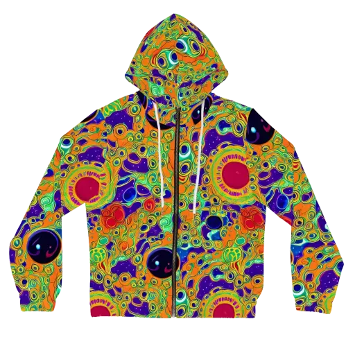 Infinite Tangle on a Women's Full-Zip Hoodie