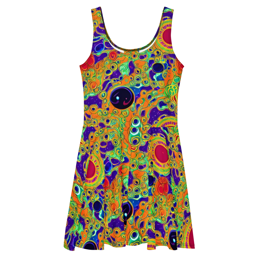 Infinite Tangle on Skater Dress — Front