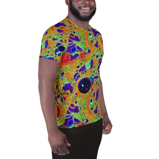 Infinite Tangle on a Men's Athletic T-Shirt