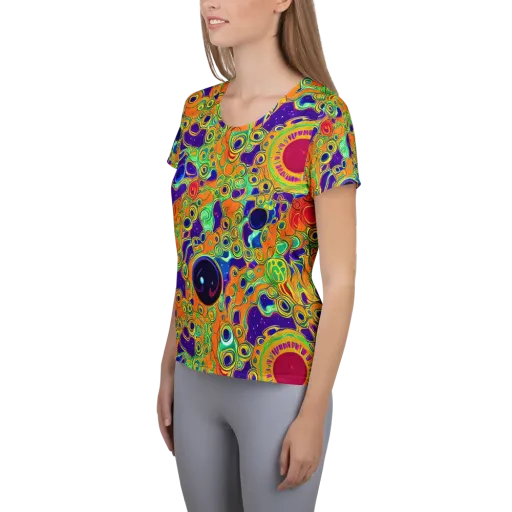 Infinite Tangle on a Women's Athletic T-Shirt