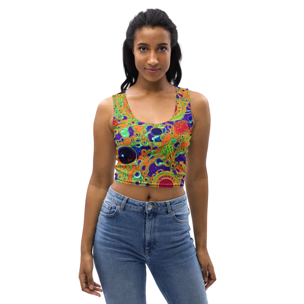 Infinite Tangle on Crop Top — Front