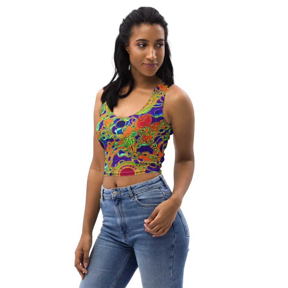 Infinite Tangle on Crop Top — Left Front