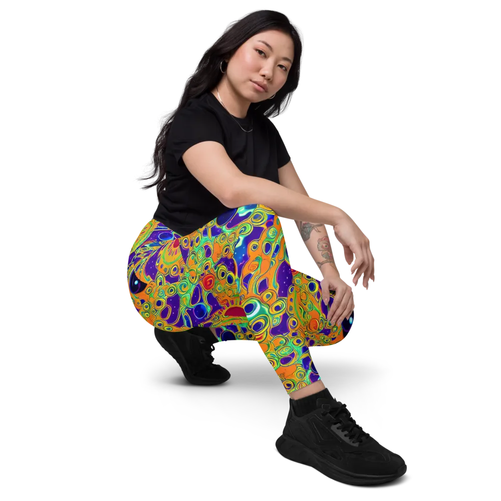 Infinite Tangle on Leggings with Pockets — Right Front