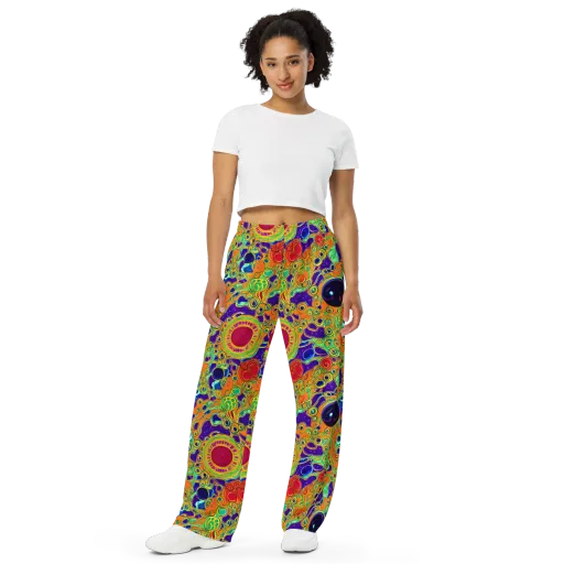 Infinite Tangle on a Wide-Leg Pants