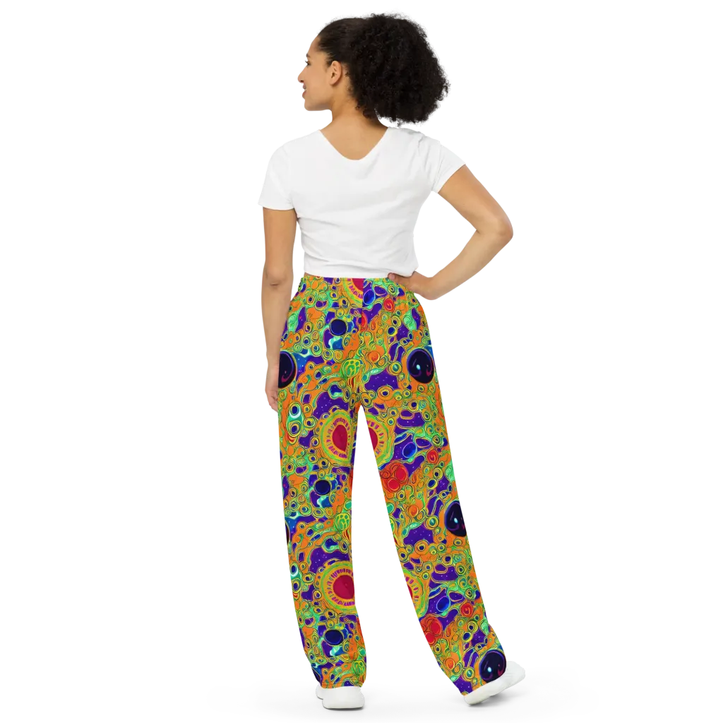 Infinite Tangle on Wide-Leg Pants — Back