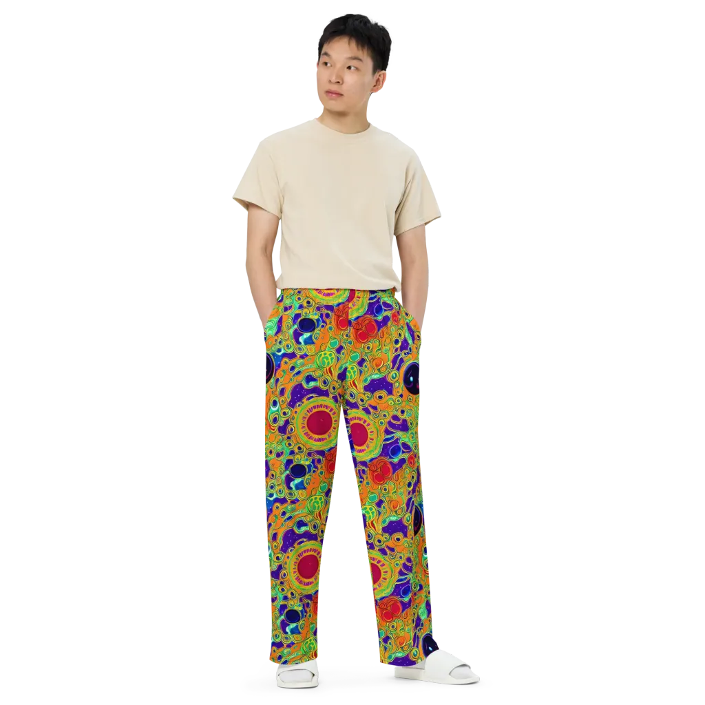 Infinite Tangle on Wide-Leg Pants — Front