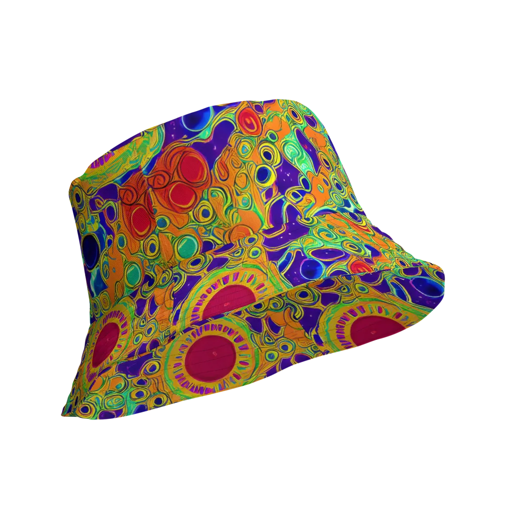 Infinite Tangle on Reversible Bucket Hat — Product details Outside