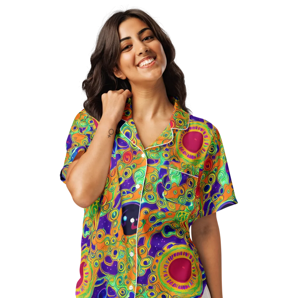 Infinite Tangle on Women's Short Sleeve Pajama Top — Front