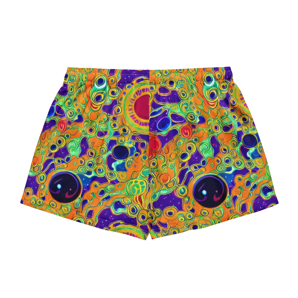 Infinite Tangle on Women's Pajama Shorts — Back