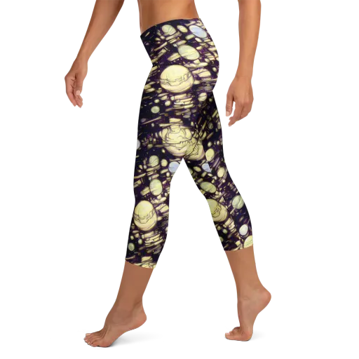Lunar Electric on a Capri Leggings
