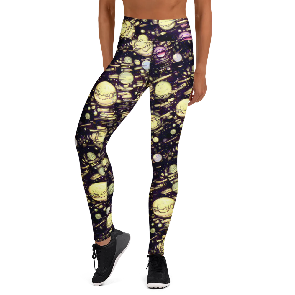Lunar Electric on Yoga Leggings — Front