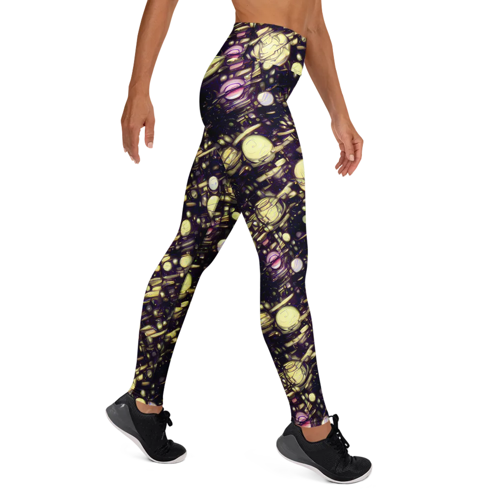 Lunar Electric on Yoga Leggings — Right