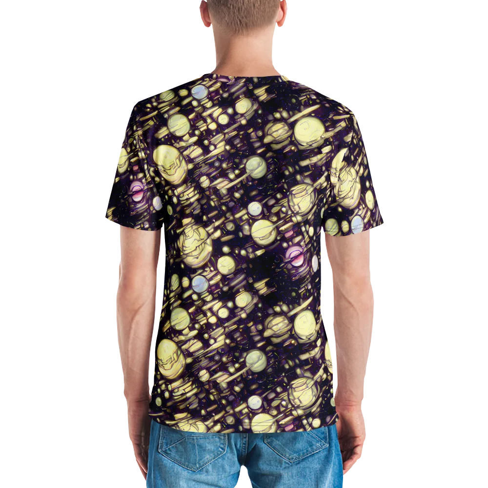 Lunar Electric on Men's Crew Neck T-Shirt — Back