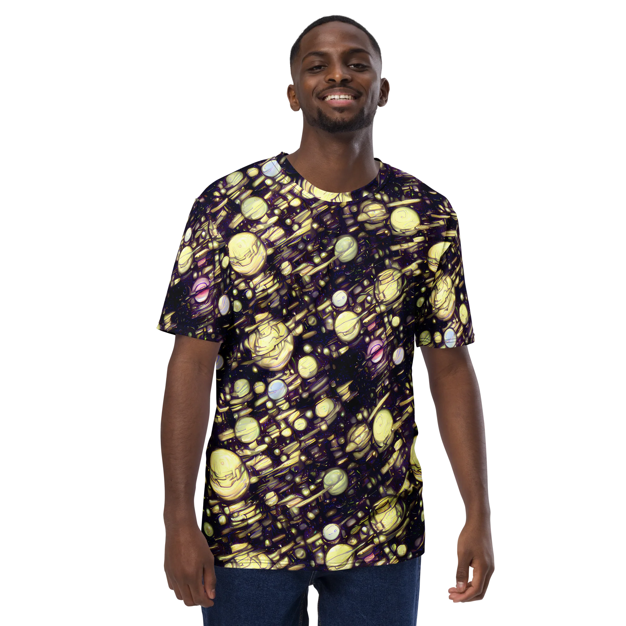 Lunar Electric on Men's Crew Neck T-Shirt — Front