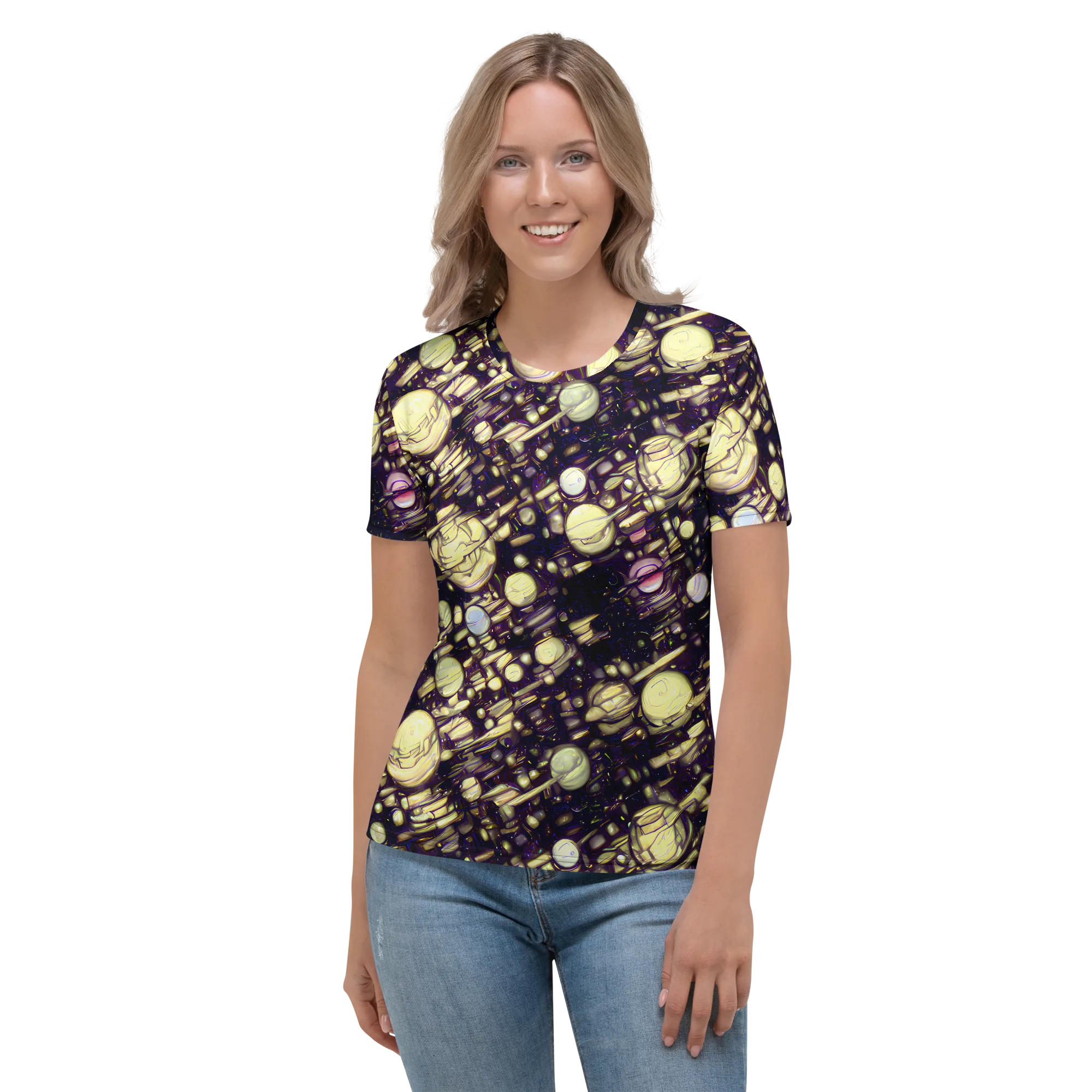 Lunar Electric on Women's Crew Neck T-Shirt — Front