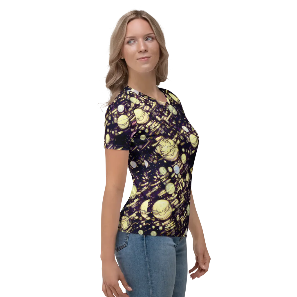 Lunar Electric on Women's Crew Neck T-Shirt — Right