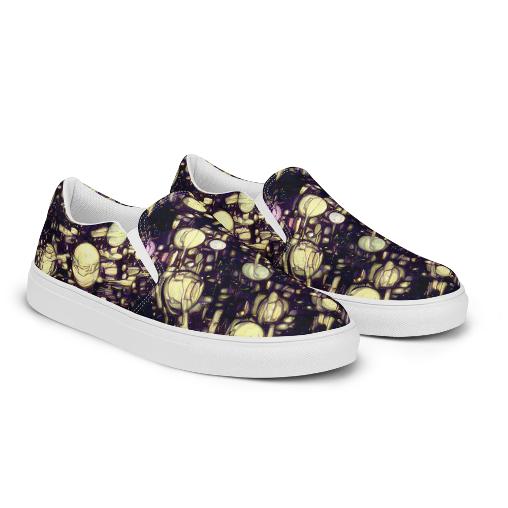 Lunar Electric on Men's Slip-On Canvas Shoes — Right Front