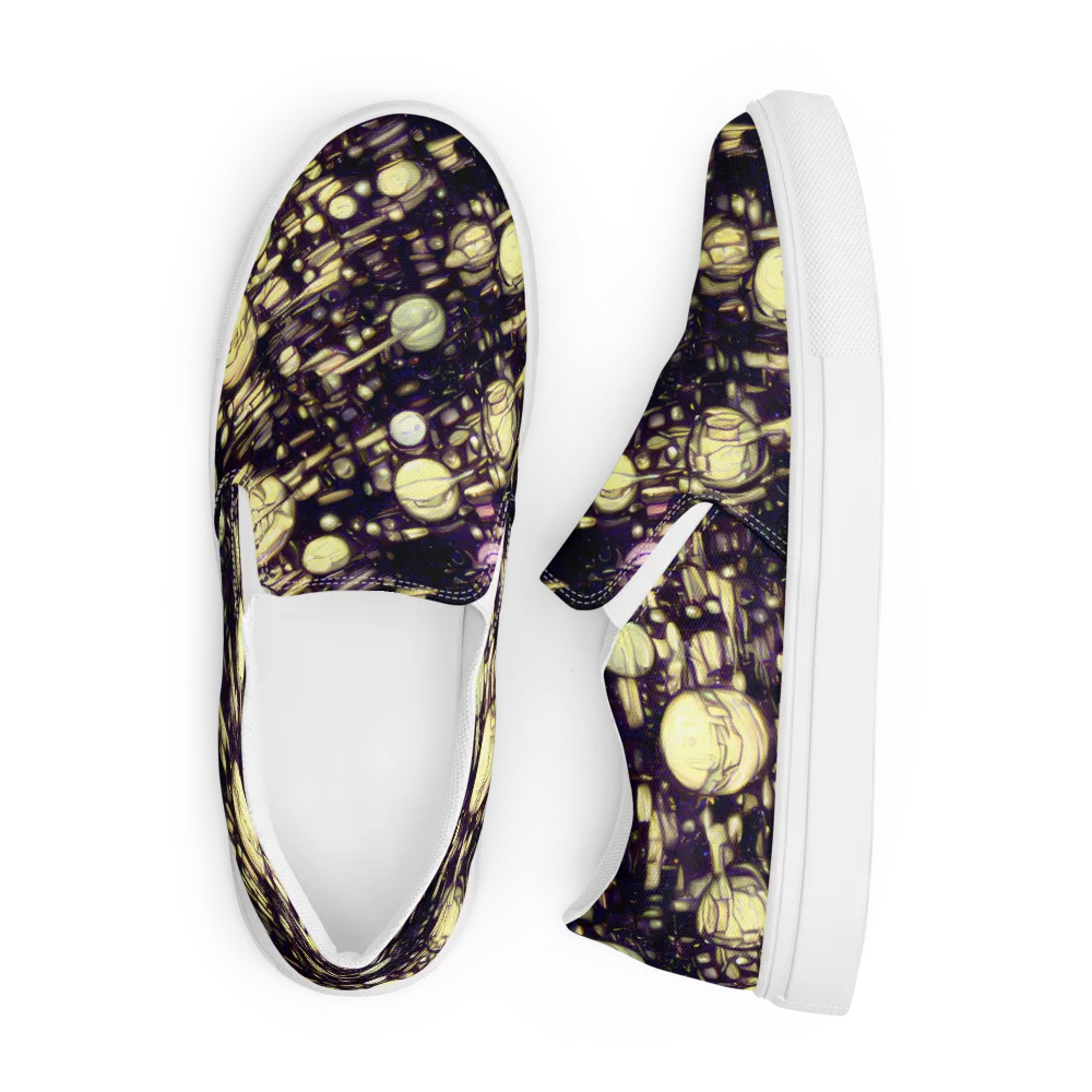 Lunar Electric on Men's Slip-On Canvas Shoes — Front
