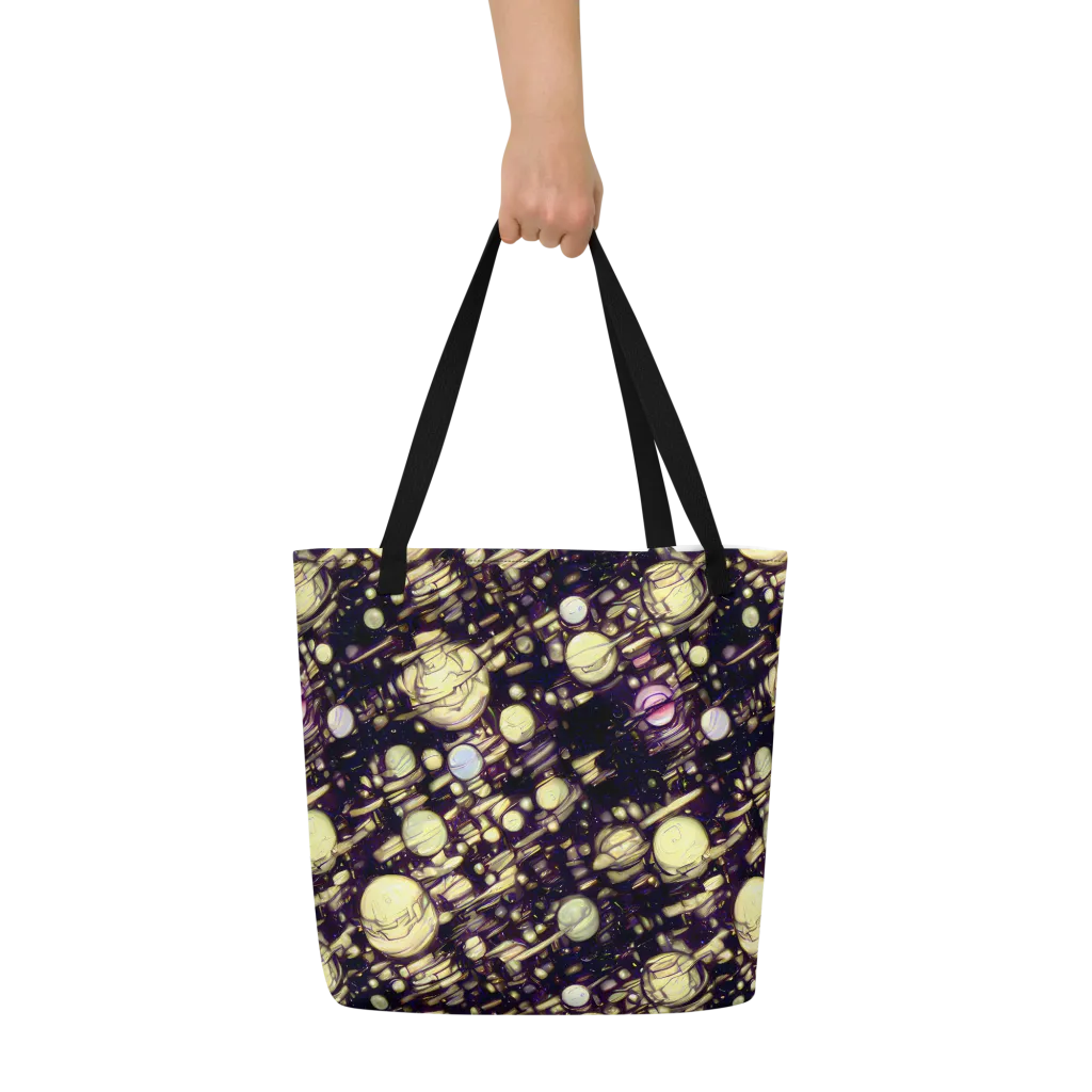 Lunar Electric on Large Tote Bag W/ Pocket — Front