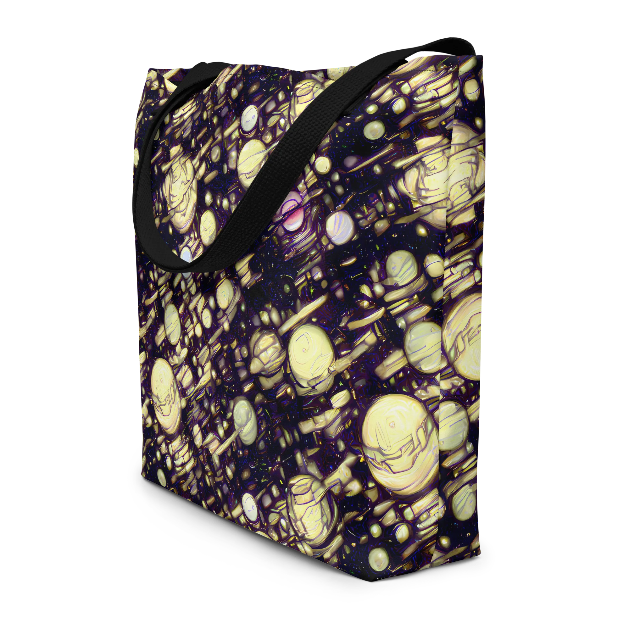 Lunar Electric on Large Tote Bag W/ Pocket — Front