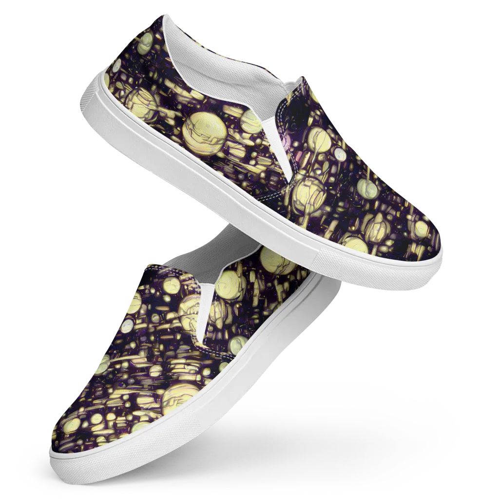 Lunar Electric on Women's Slip-On Canvas Shoes — Front