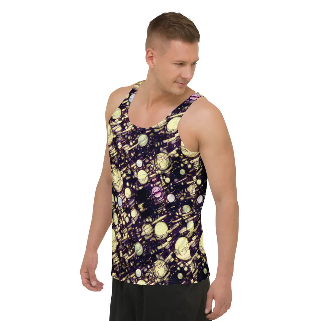Lunar Electric on Men's Tank Top — Left Front