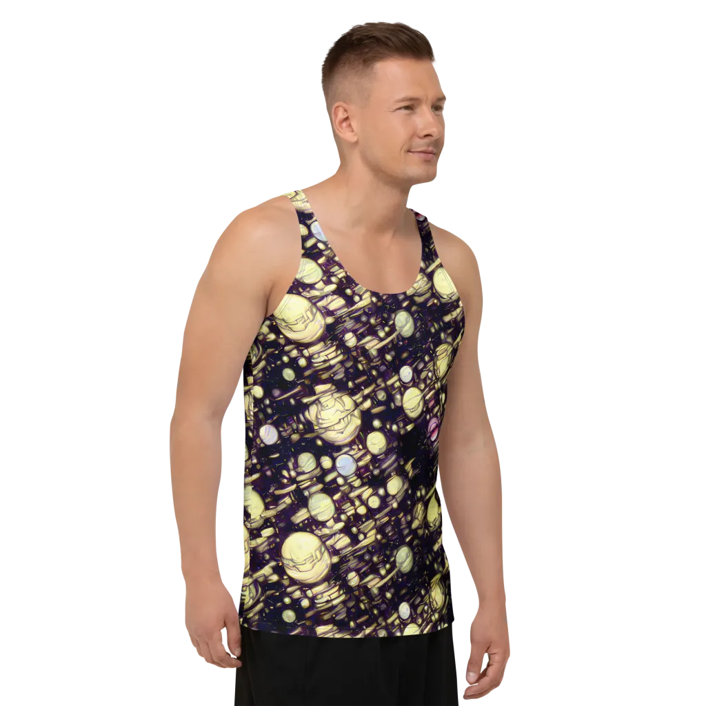 Lunar Electric on Men's Tank Top — Right Front