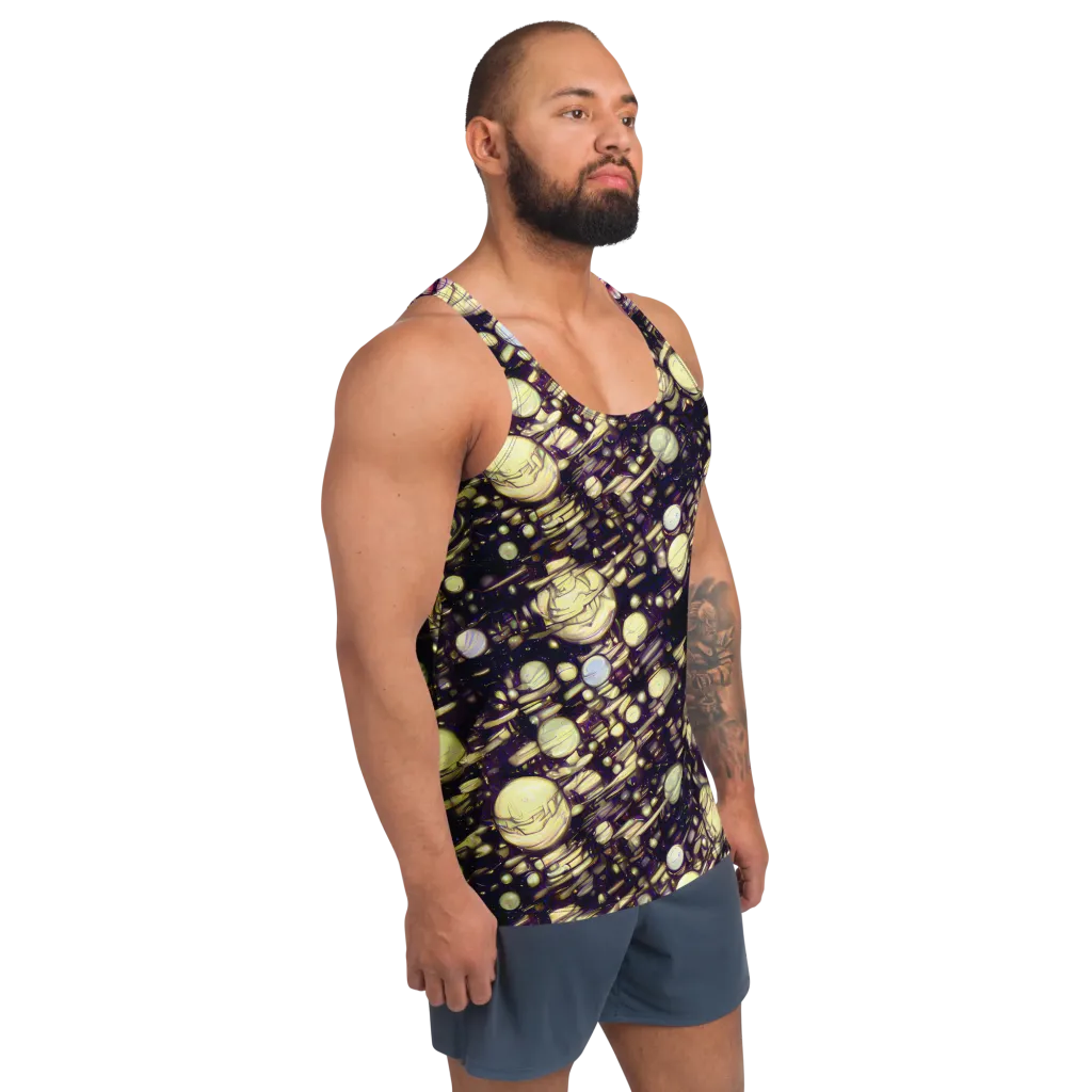Lunar Electric on Men's Tank Top — Right Front