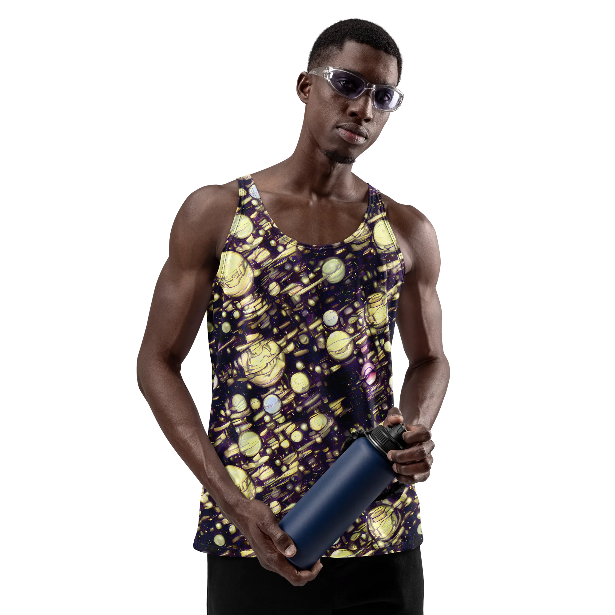 Lunar Electric on Men's Tank Top — Front