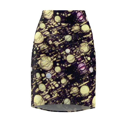 Lunar Electric on a Pencil Skirt