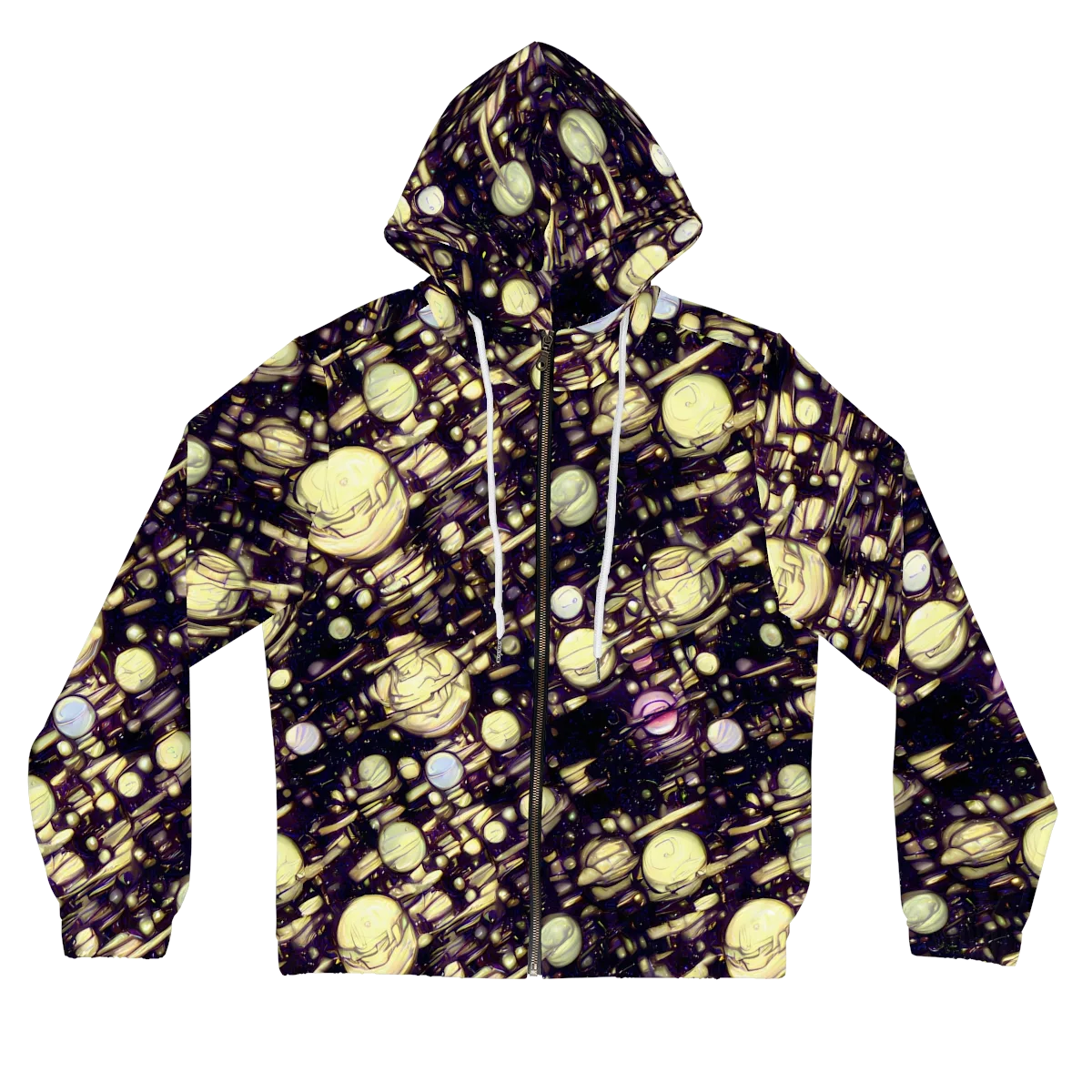 Lunar Electric on Women's Full-Zip Hoodie — Front