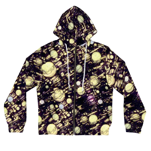 Lunar Electric on a Women's Full-Zip Hoodie