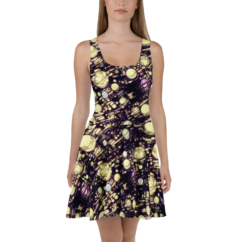 Lunar Electric on Skater Dress — Front